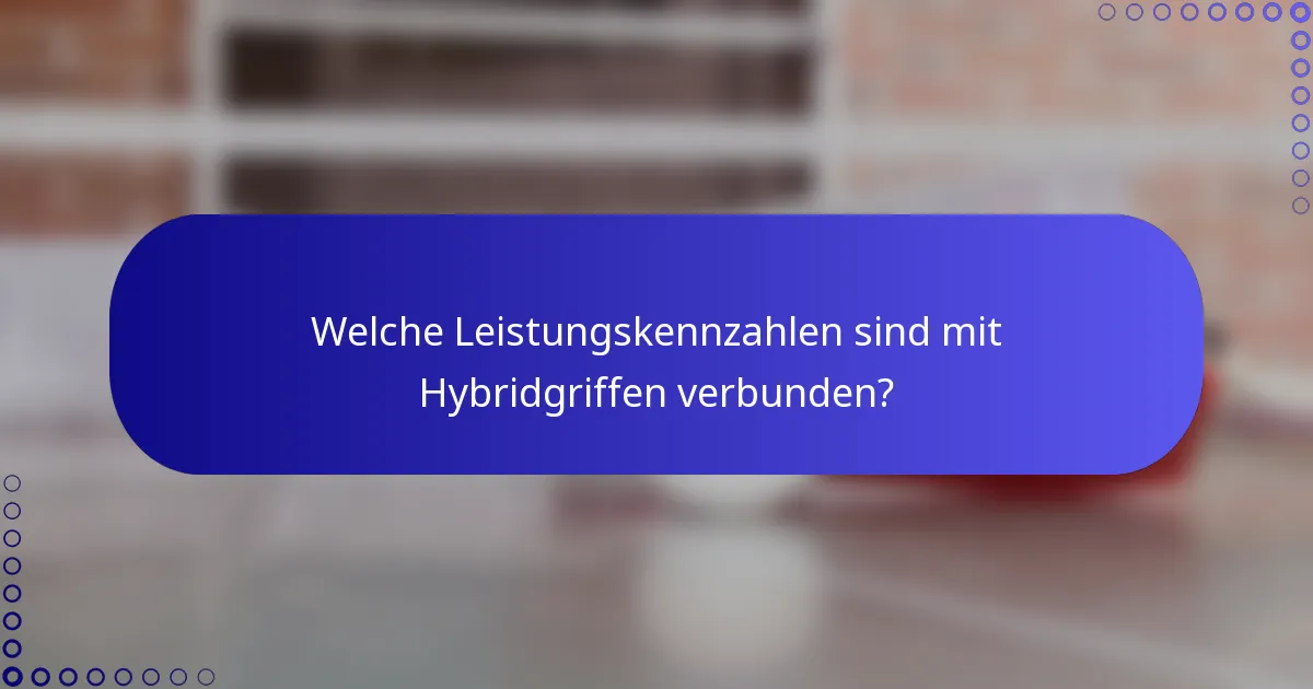 Welche Leistungskennzahlen sind mit Hybridgriffen verbunden?